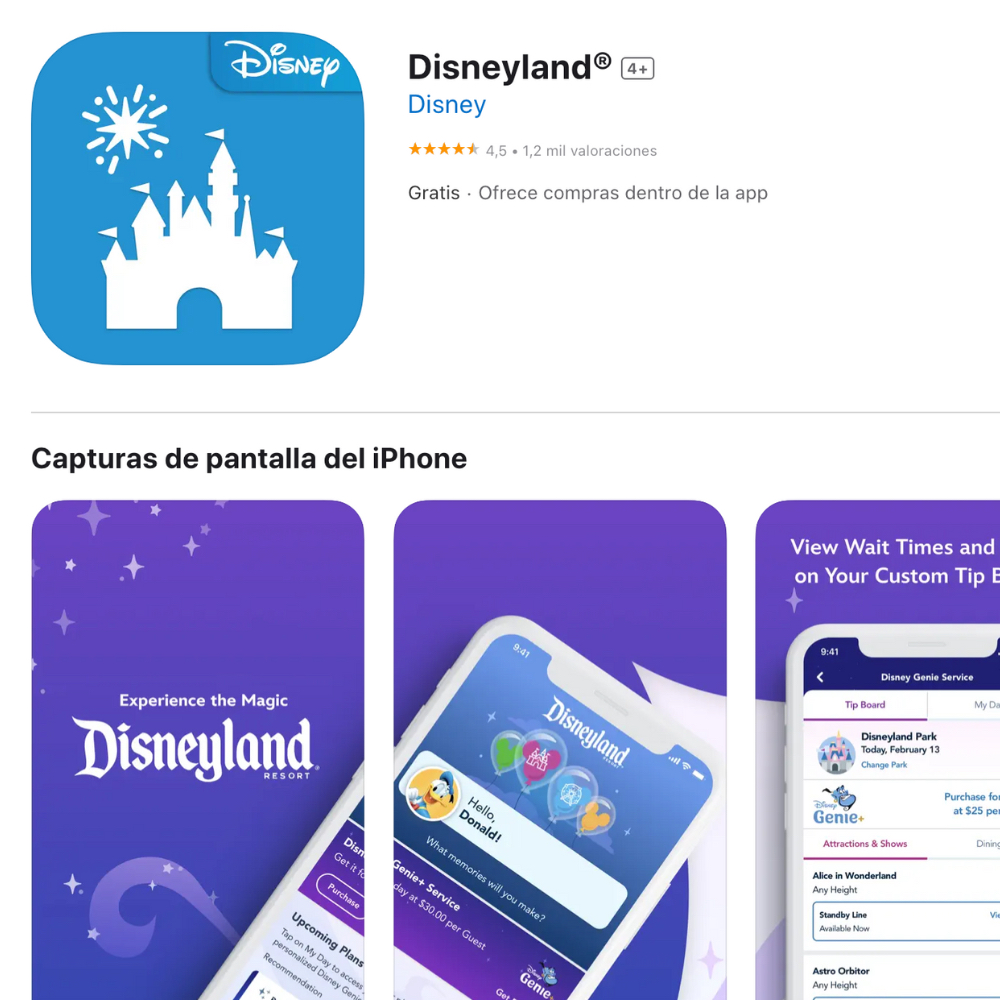Disneyland App